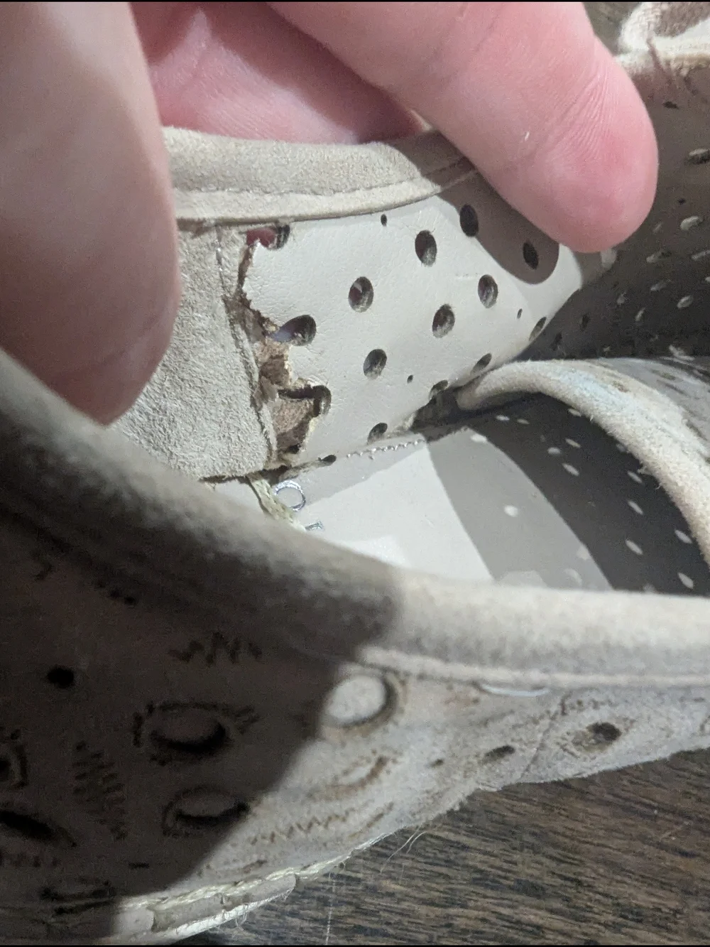 Vince Camuto Perforated Lace-Up Sneakers - Beige